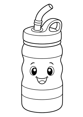 Desenho para colorir: Garrafinha de água